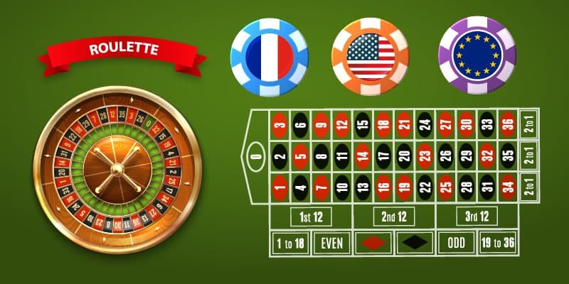European Roulette, French Roulette and American Roulette: How are They Different?